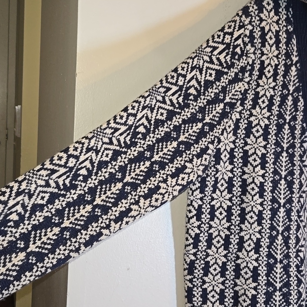 J. Crew Fair Isle Lambswool Half-Zip Pullover Turtleneck Knit Sweater NWOT - Picture 7 of 14
